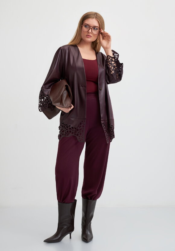 Кардиган с ажурным рисунком шир.  580, рис. 2