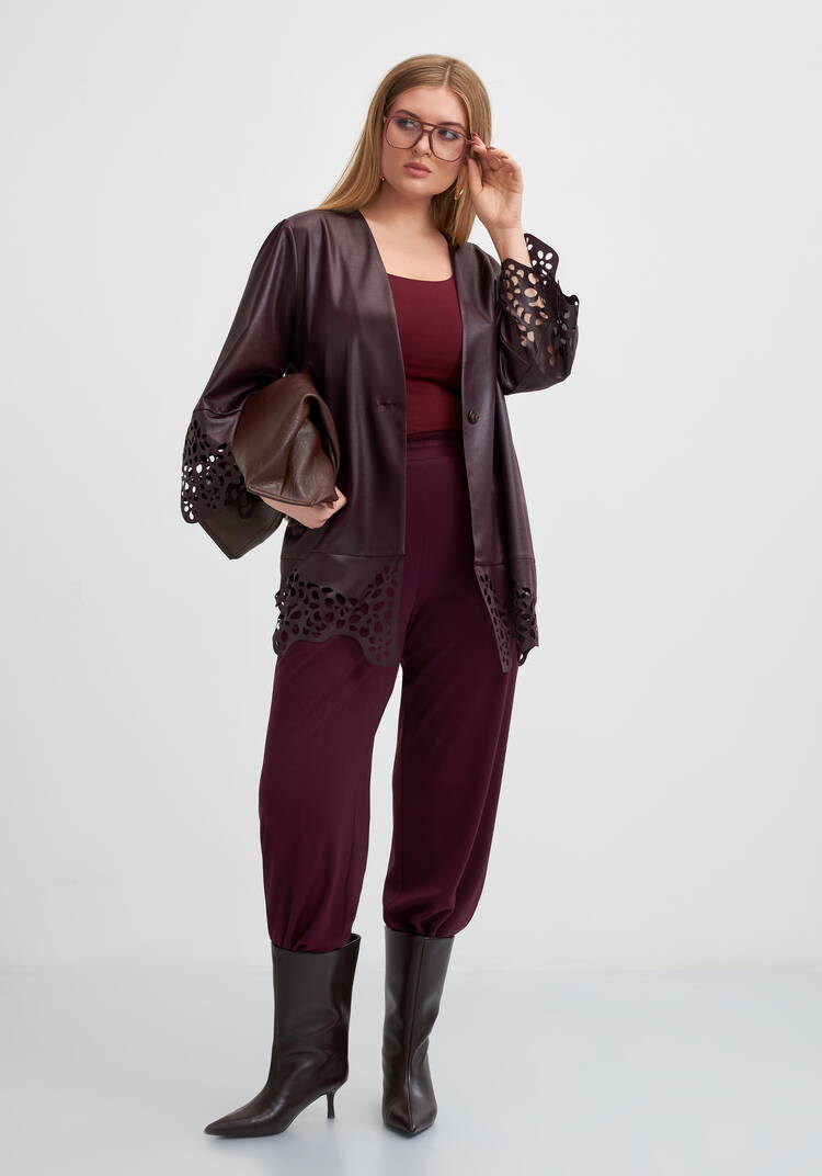 Кардиган с ажурным рисунком шир.  750, рис. 2