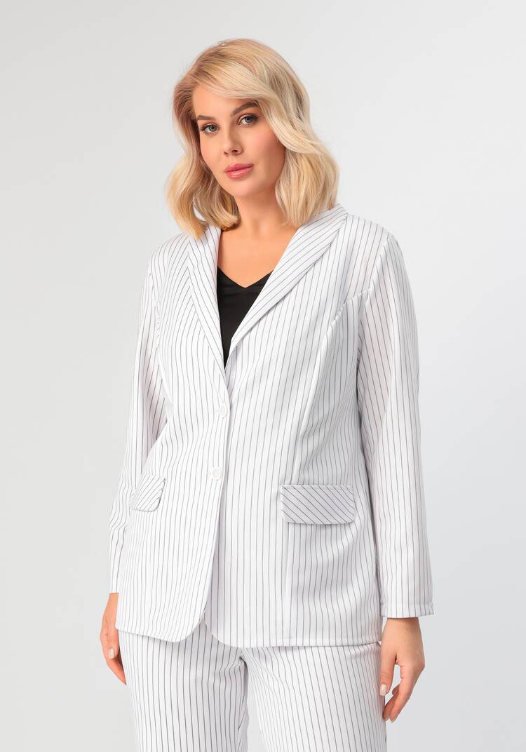 Пиджак однобортный в полоску шир.  750, рис. 11