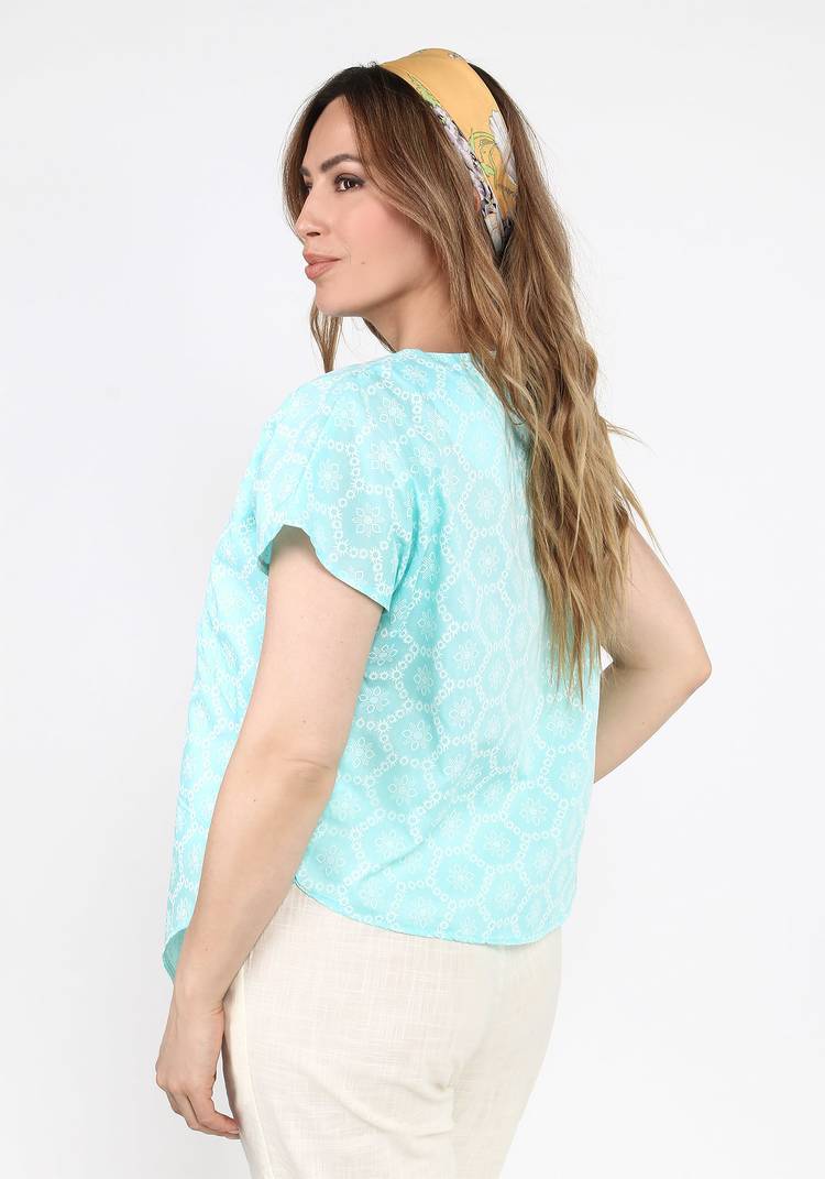 Блуза с асимметричным краем шир.  750, рис. 3