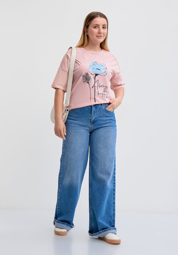 Футболка с флоральным принтом шир.  580, рис. 17