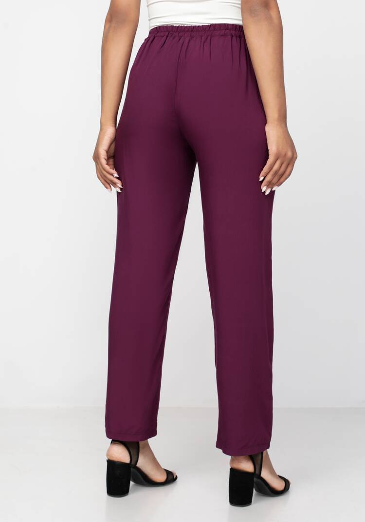 Брюки прямые с резинкой по поясу шир.  750, рис. 17