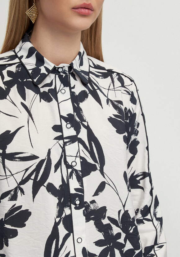 Блуза контрастными лампасами Катрин шир.  580, рис. 6