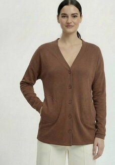 Кардиган на пуговицах утепленный