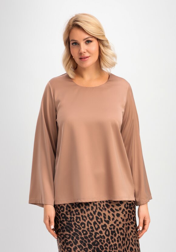 Блуза свободного кроя с шелком шир.  580, рис. 11