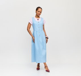 Сарафан оверсайз с отрезной линией талии