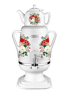 Электрический самовар Цветочный узор
