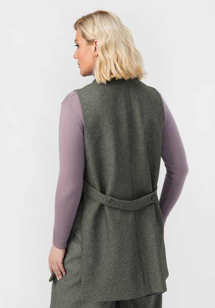 Жилет удлиненный с разрезами по бокам шир.  750, рис. 3