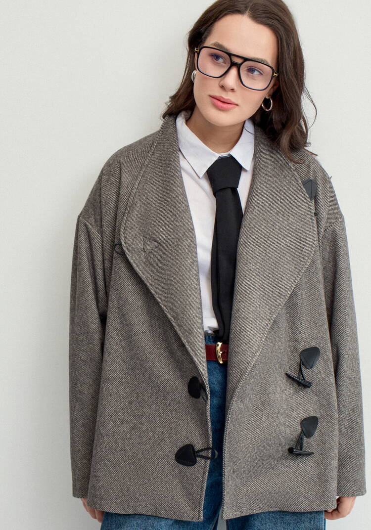 Пиджак с асимметричной застёжкой шир.  750, рис. 26