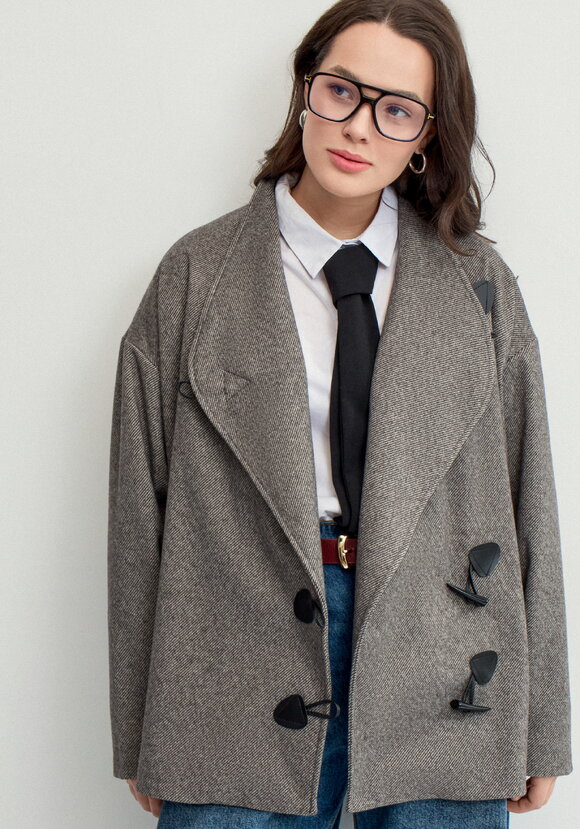 Пиджак с асимметричной застёжкой шир.  580, рис. 26