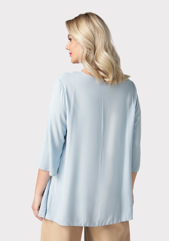 Блуза свободного кроя на пуговичках шир.  580, рис. 12