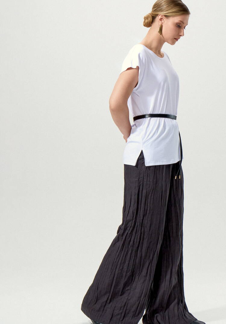 Блуза однотонная базовая без рукавов шир.  750, рис. 15