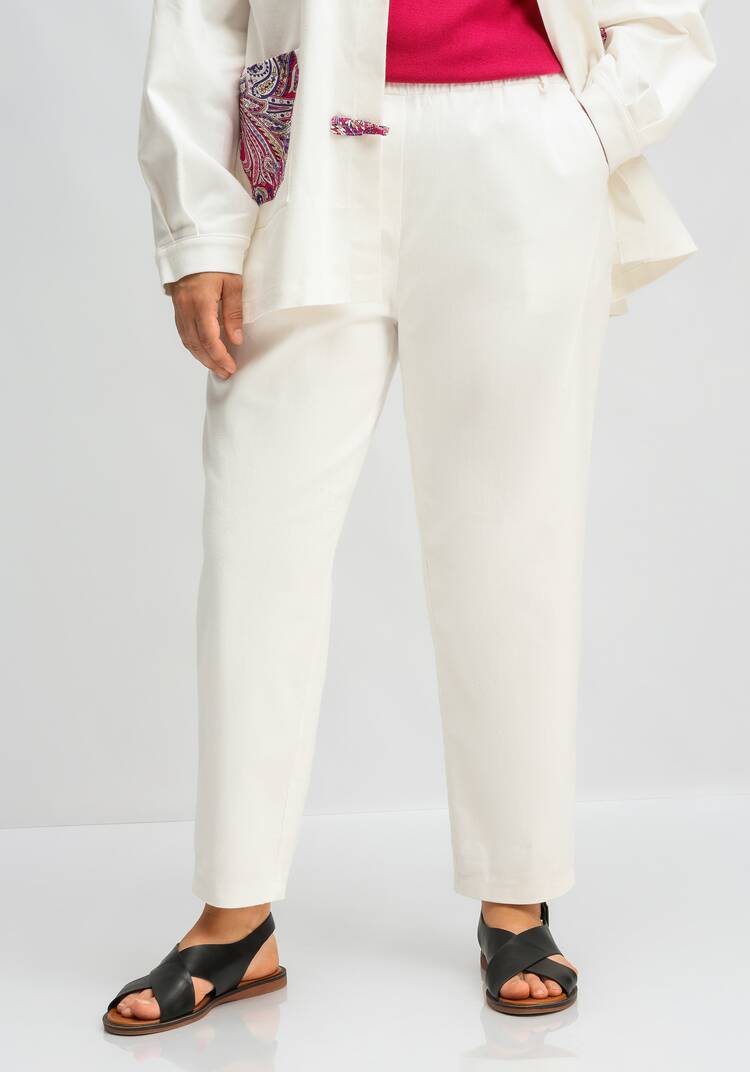 Брюки с контрастной отделкой шир.  750, рис. 17