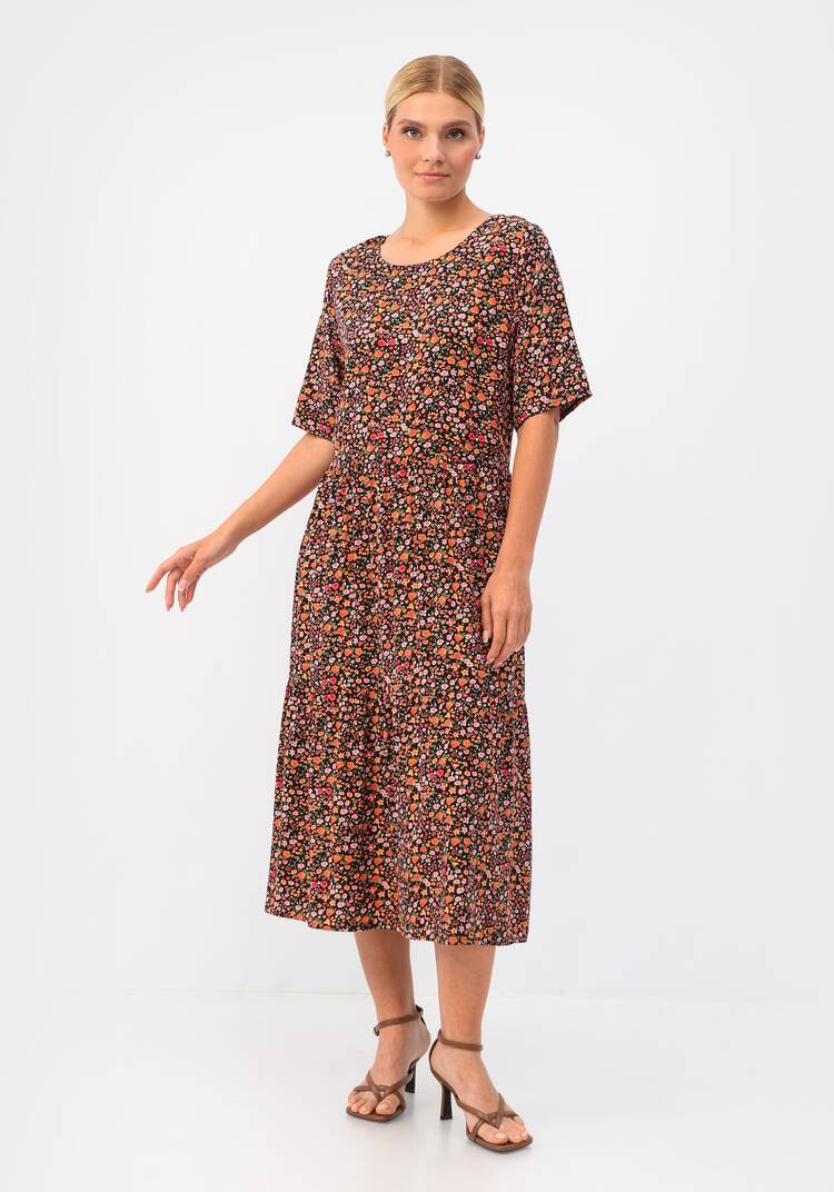 Платье Яркий цветок шир.  750, рис. 1
