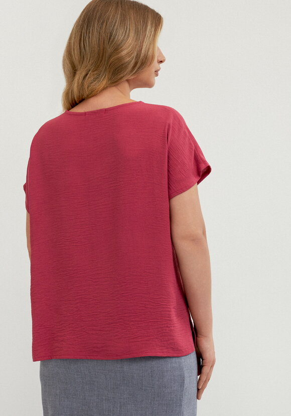 Блуза свободная со спущенным плечом шир.  580, рис. 11