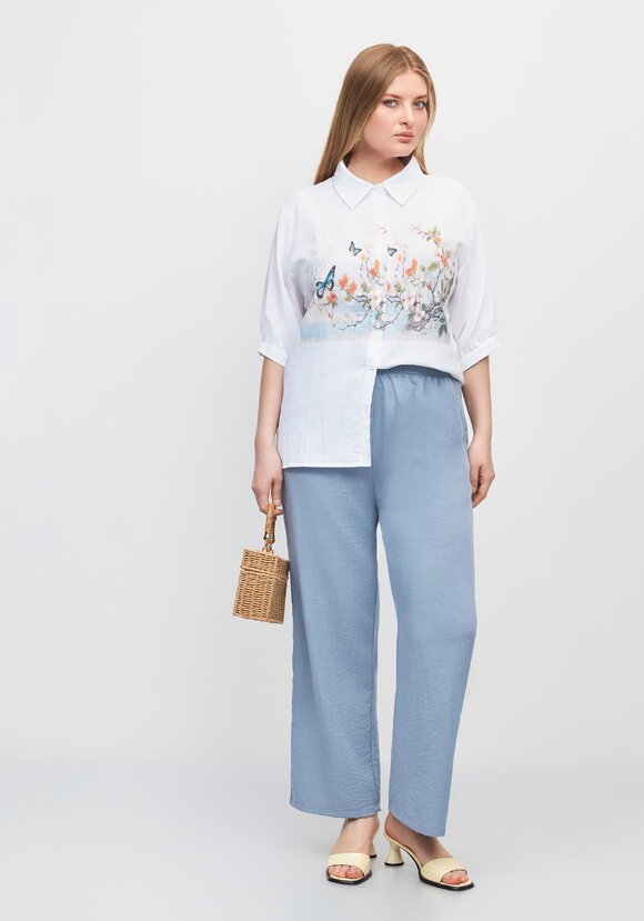 Блуза с принтом Гармония природы шир.  580, рис. 2