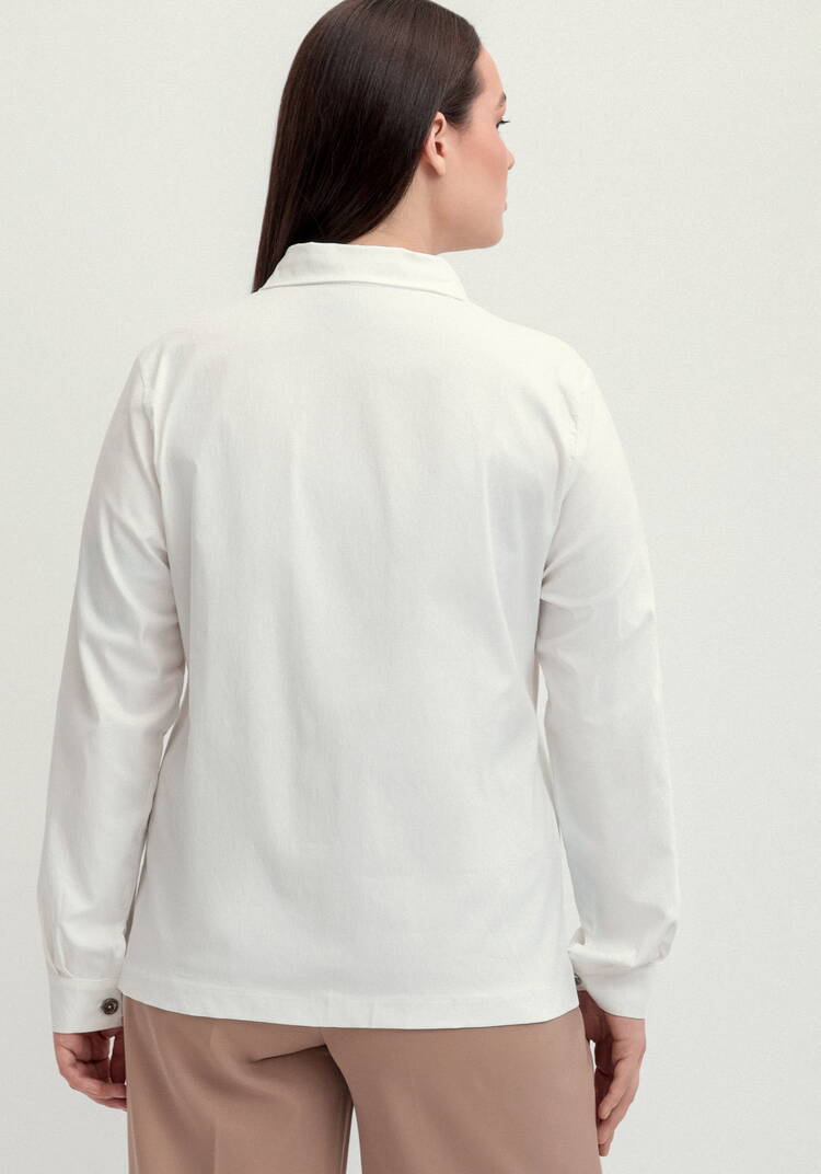 Рубашка хлопковая с патами на рукавах шир.  750, рис. 14