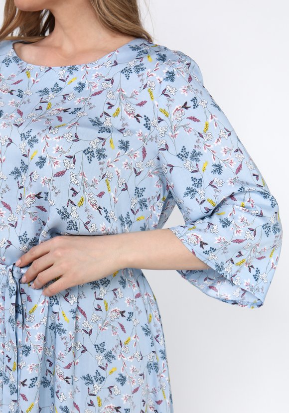 Платье с принтом мильфлер шир.  580, рис. 20