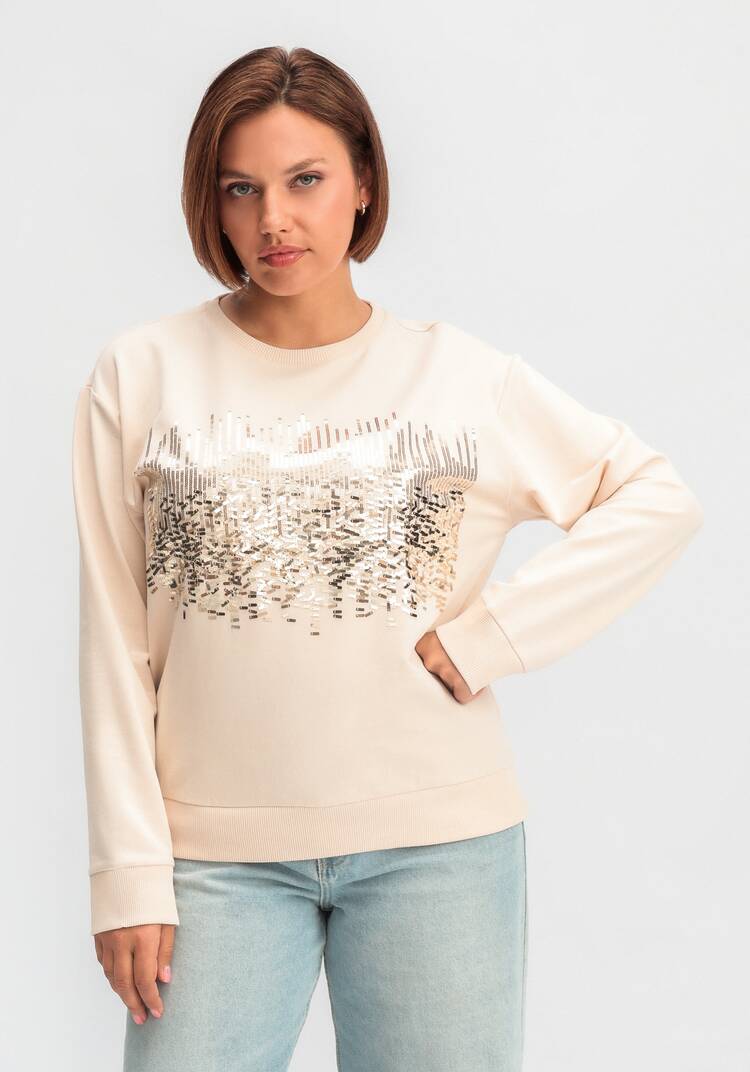 Свитшот с абстрактным рисунком из пайеток шир.  750, рис. 16
