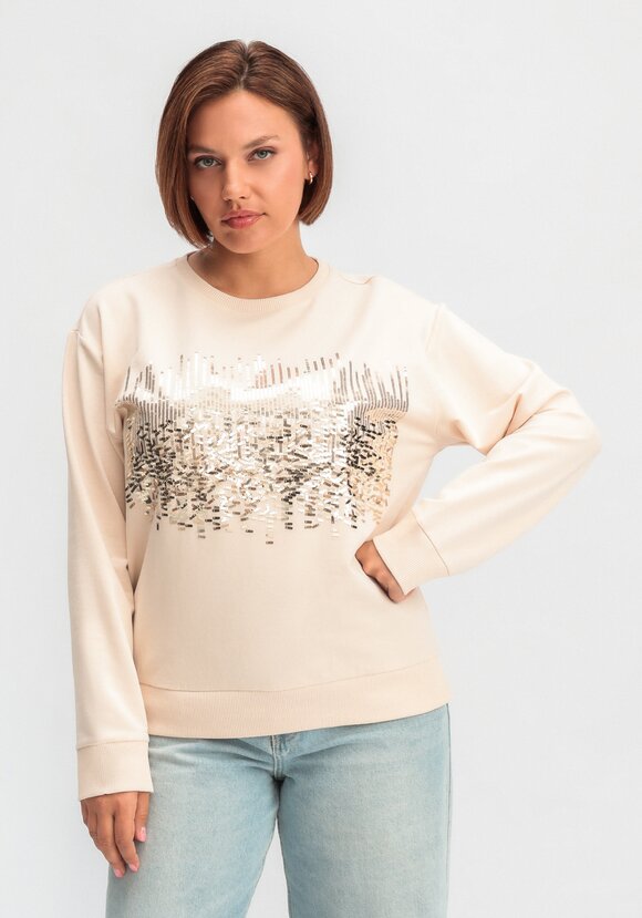 Свитшот с абстрактным рисунком из пайеток шир.  580, рис. 16