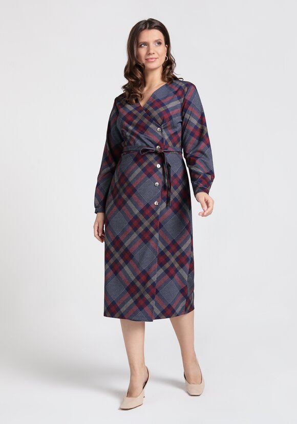 Платье свободного кроя на запах шир.  580, рис. 1