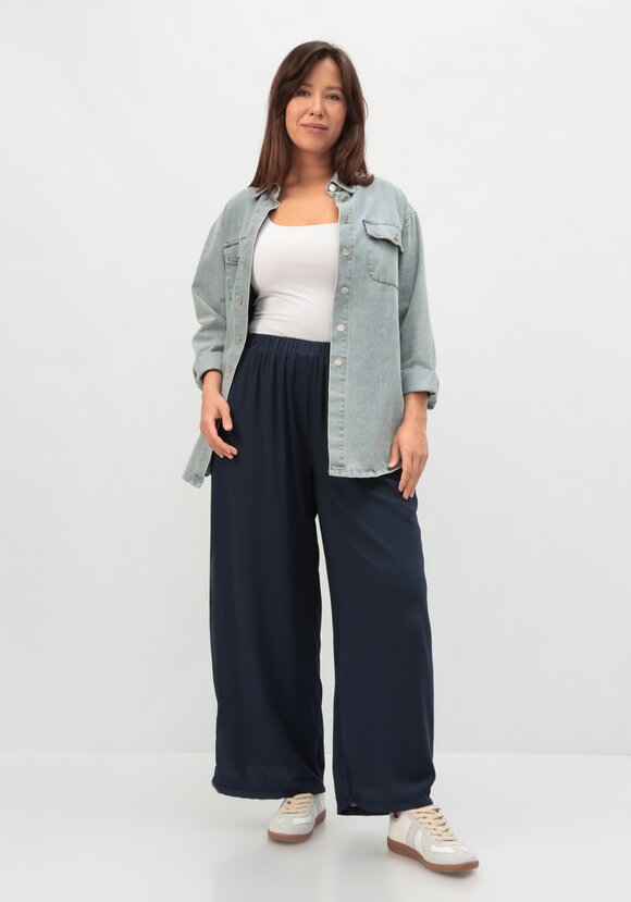 Брюки с резинкой на талии прямые шир.  580, рис. 18