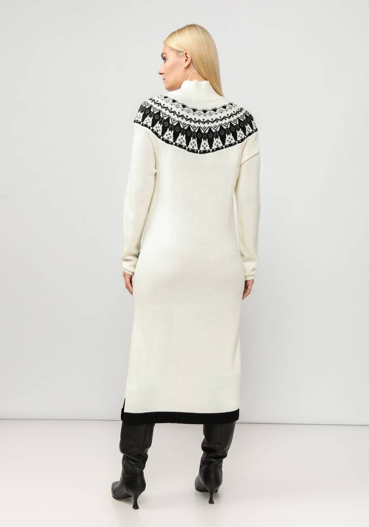 Платье вязаное со скандинавским рисунком шир.  750, рис. 10