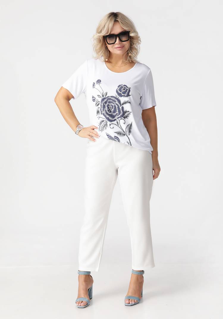 Блуза Время цветения шир.  750, рис. 3