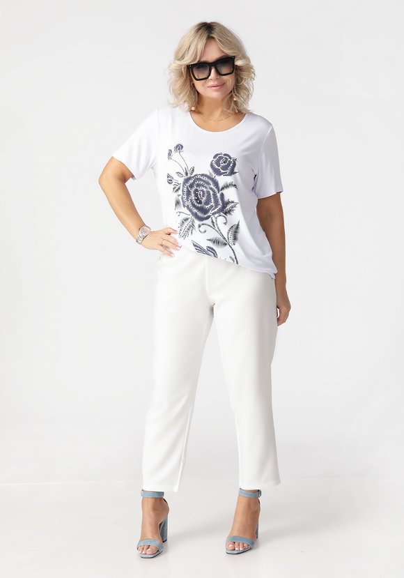 Блуза Время цветения шир.  580, рис. 3