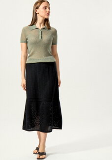 Юбка А-силуэта с каскадным рисунком