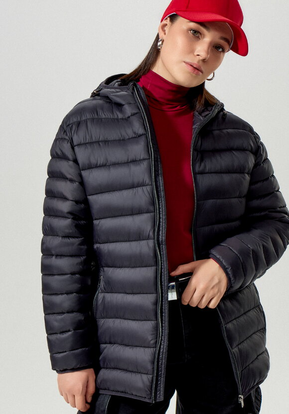 Куртка легкая стеганая с капюшоном шир.  580, рис. 18