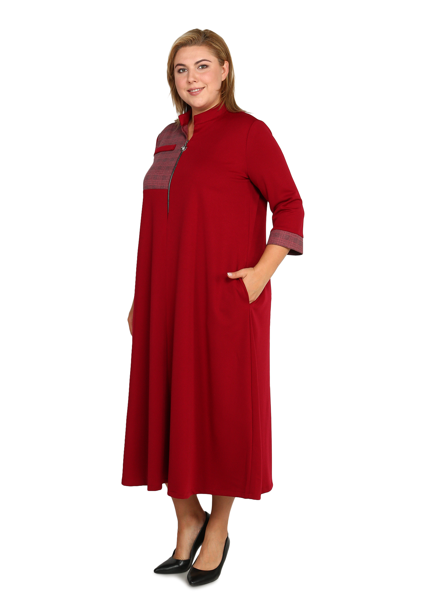 Платье "Женственная грация" Frida, размер 48, цвет красный - фото 9