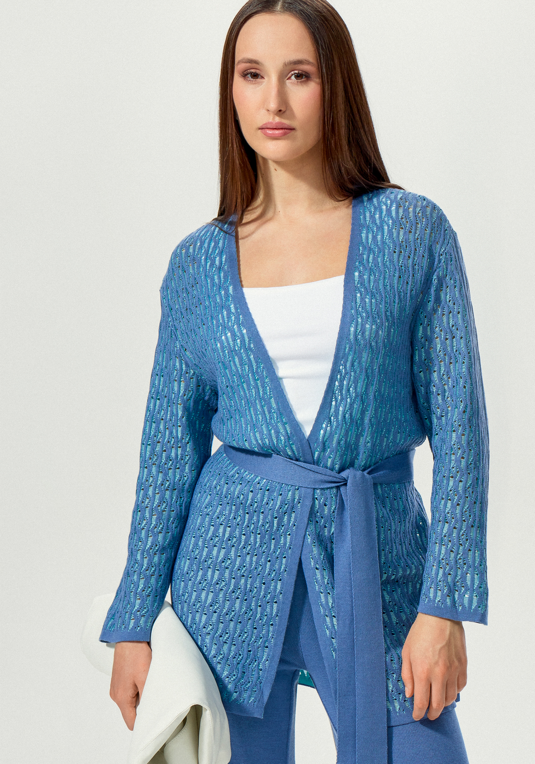 Кардиган ажурной вязки 4999₽