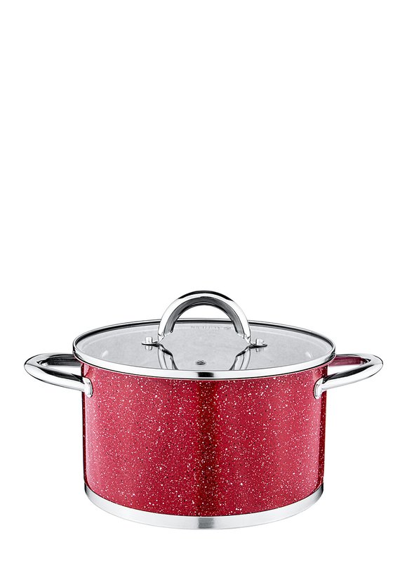 Кастрюля со стеклянной крышкой серия Мрамор шир.  580, рис. 15