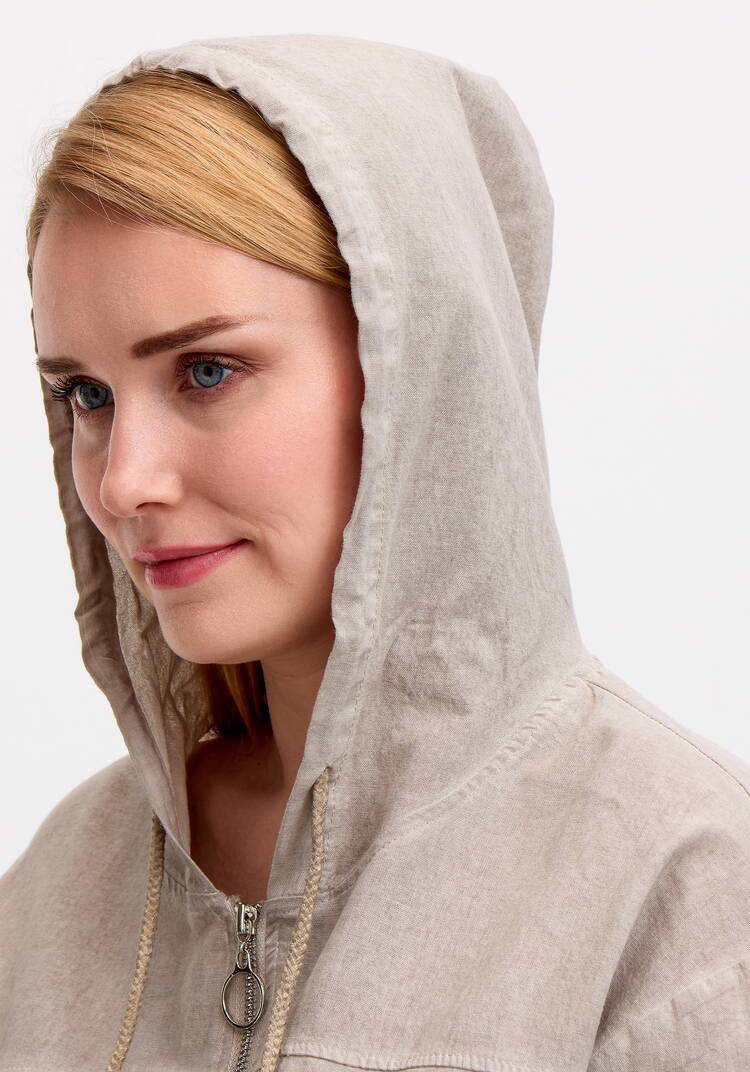 Блуза-пыльник на молнии с капюшоном шир.  750, рис. 18