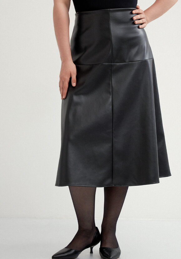 Юбка годе из экокожи шир.  580, рис. 18