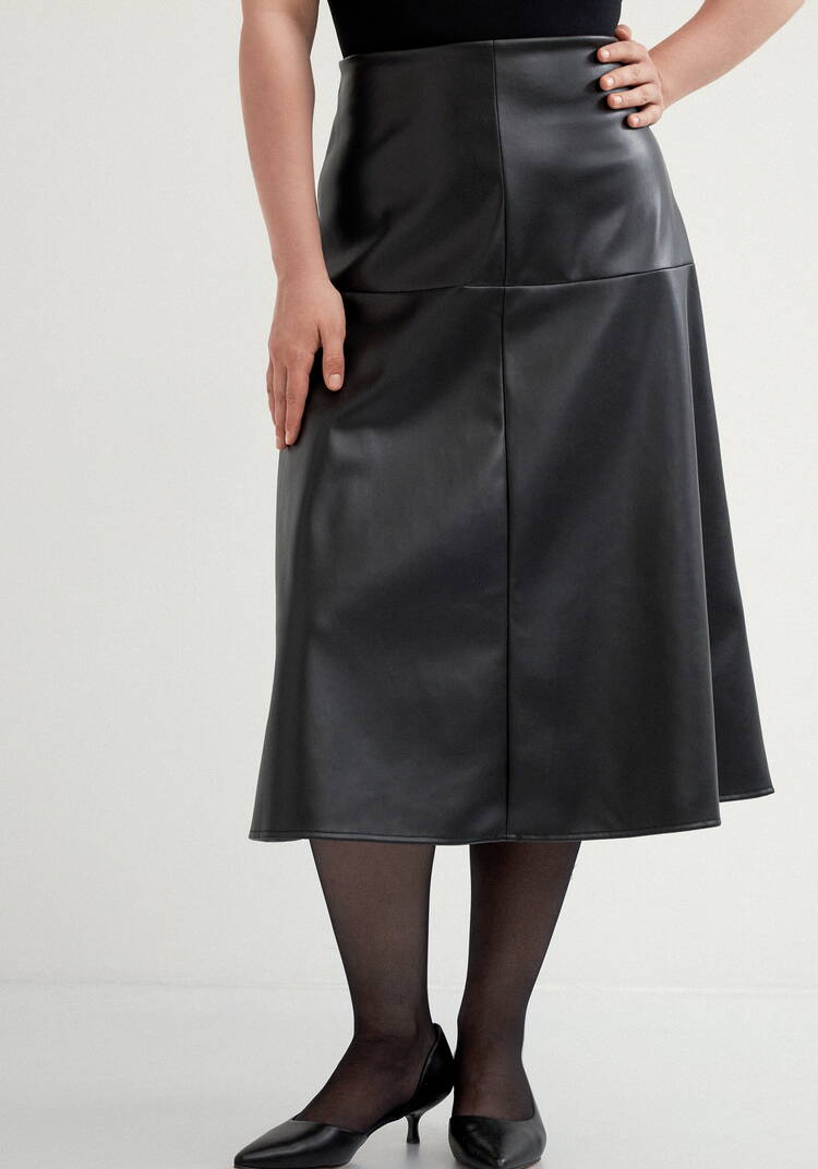 Юбка годе из экокожи шир.  750, рис. 18