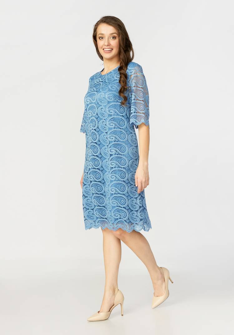 Платье миди кружевное шир.  750, рис. 18