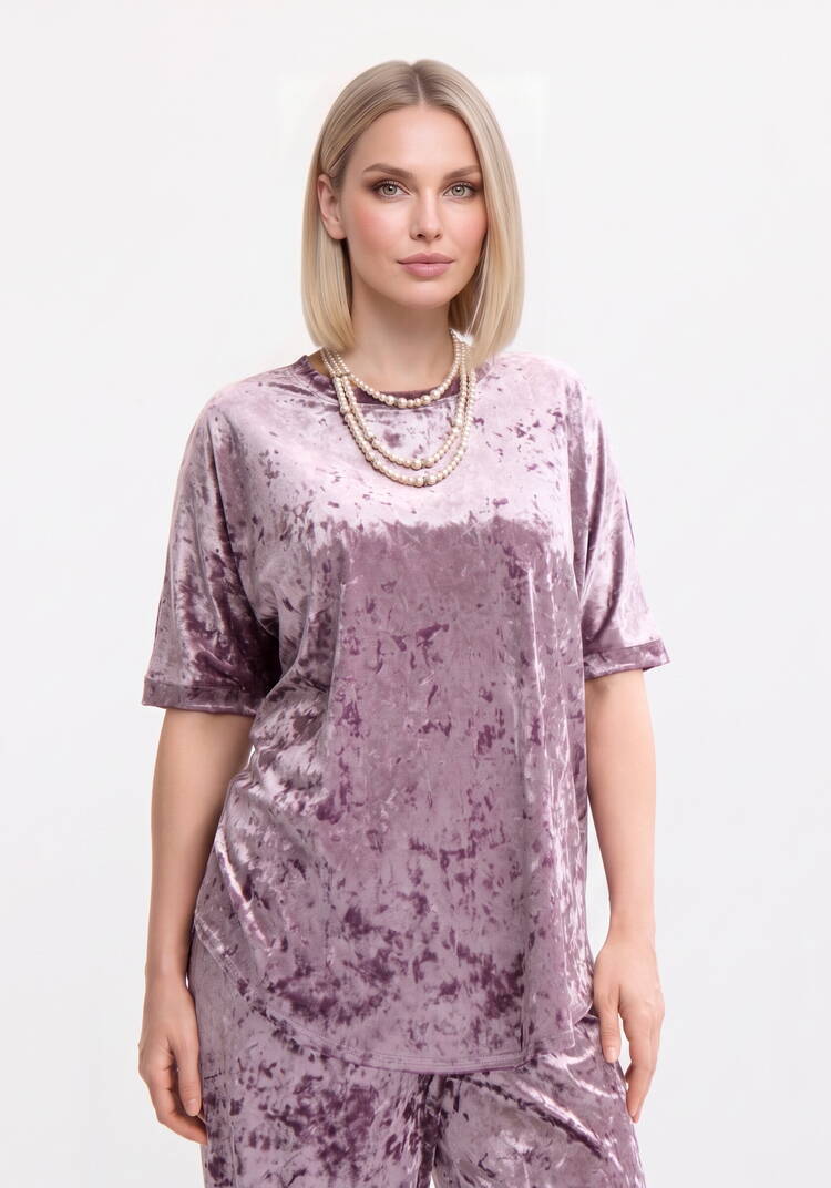 Костюм бархатный с брюками палаццо шир.  750, рис. 13