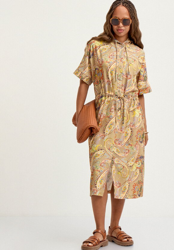 Платье изо льна с капюшоном шир.  580, рис. 1