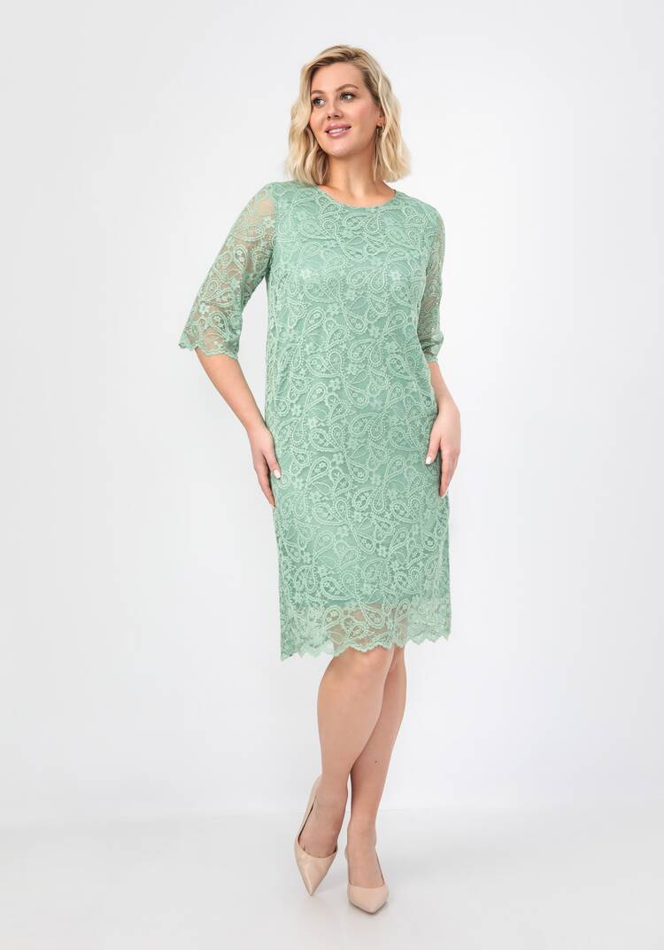 Платье из эластичного гипюра шир.  750, рис. 35