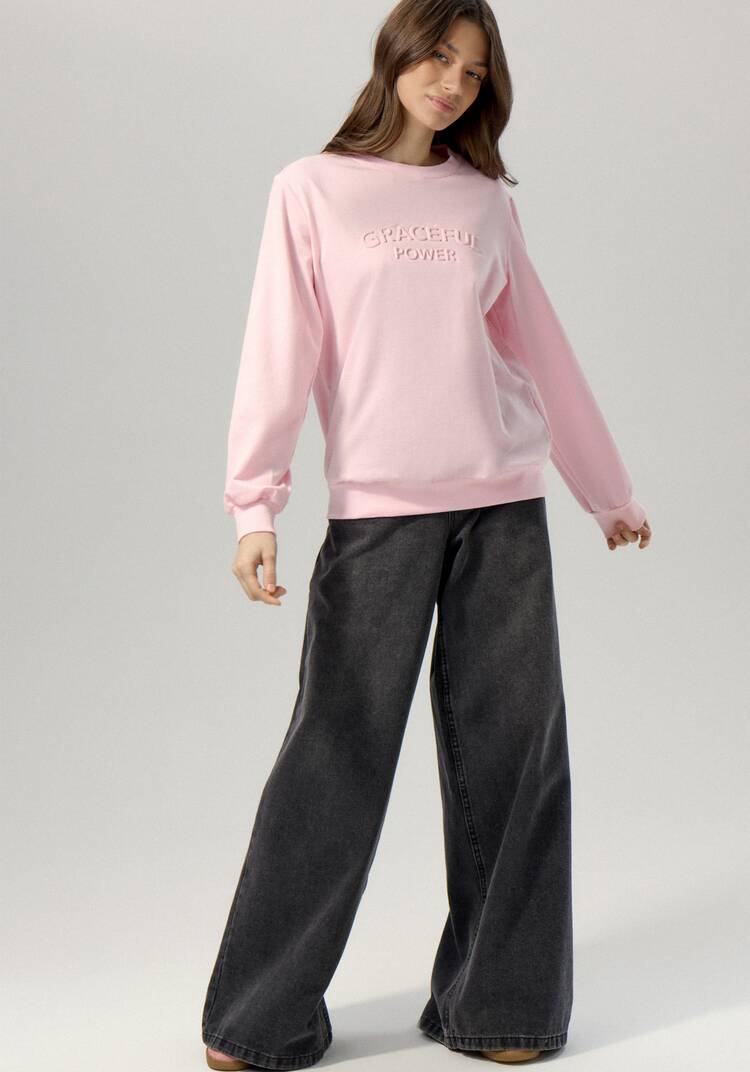 Свитшот с объемным принтом на груди шир.  750, рис. 7