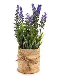 Изделие декоративное в горшке Лаванда