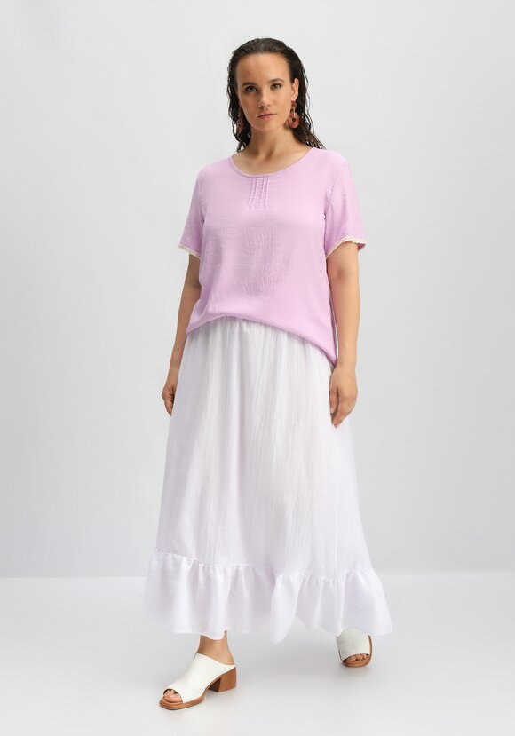 Футболка с кружевными вставками на рукавах шир.  580, рис. 25