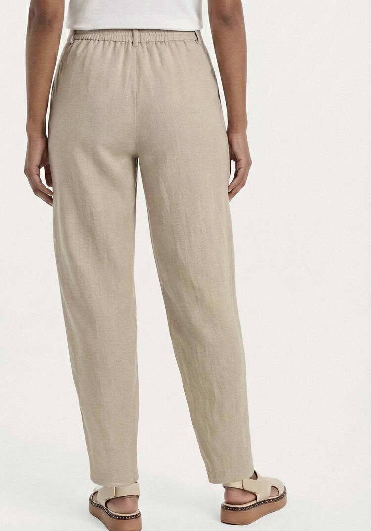 Брюки изо льна с поясом шир.  750, рис. 3