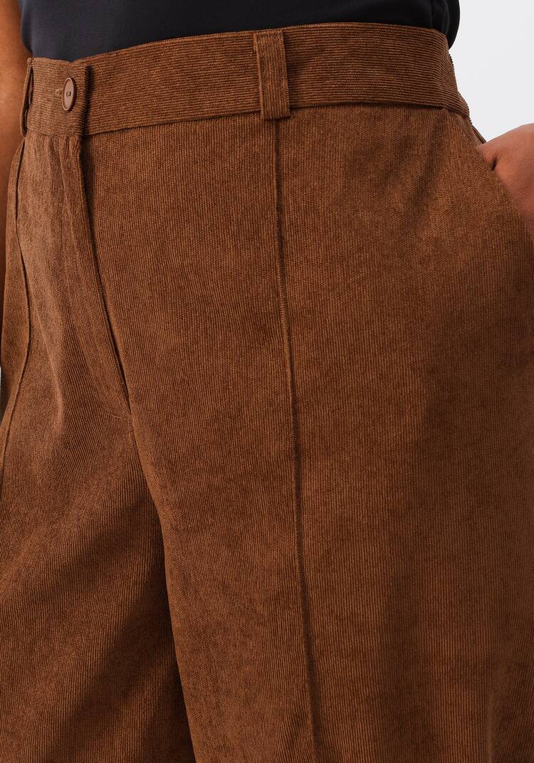 Брюки-бананы вельветовые с карманами шир.  750, рис. 21