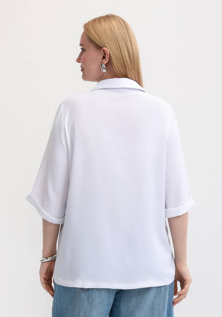 Рубашка с рукавом 3/4 и принтом шир.  750, рис. 3