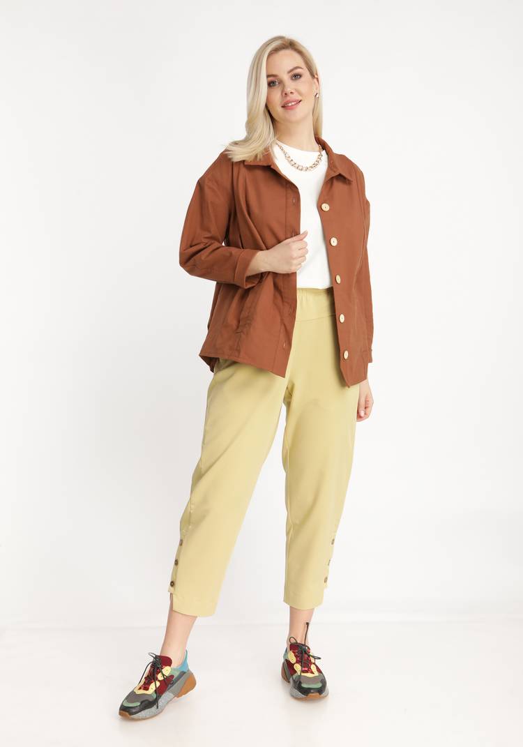 Брюки на резинке высокой посадки шир.  750, рис. 16