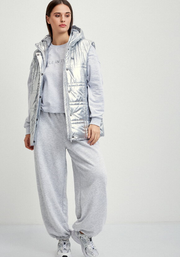 Жилет стеганый метализированный шир.  580, рис. 11