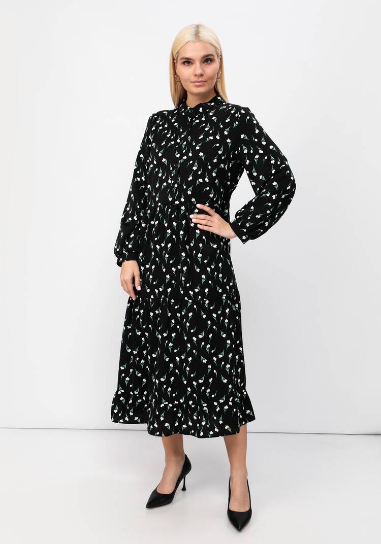 Платье отрезное свободного кроя шир.  750, рис. 8